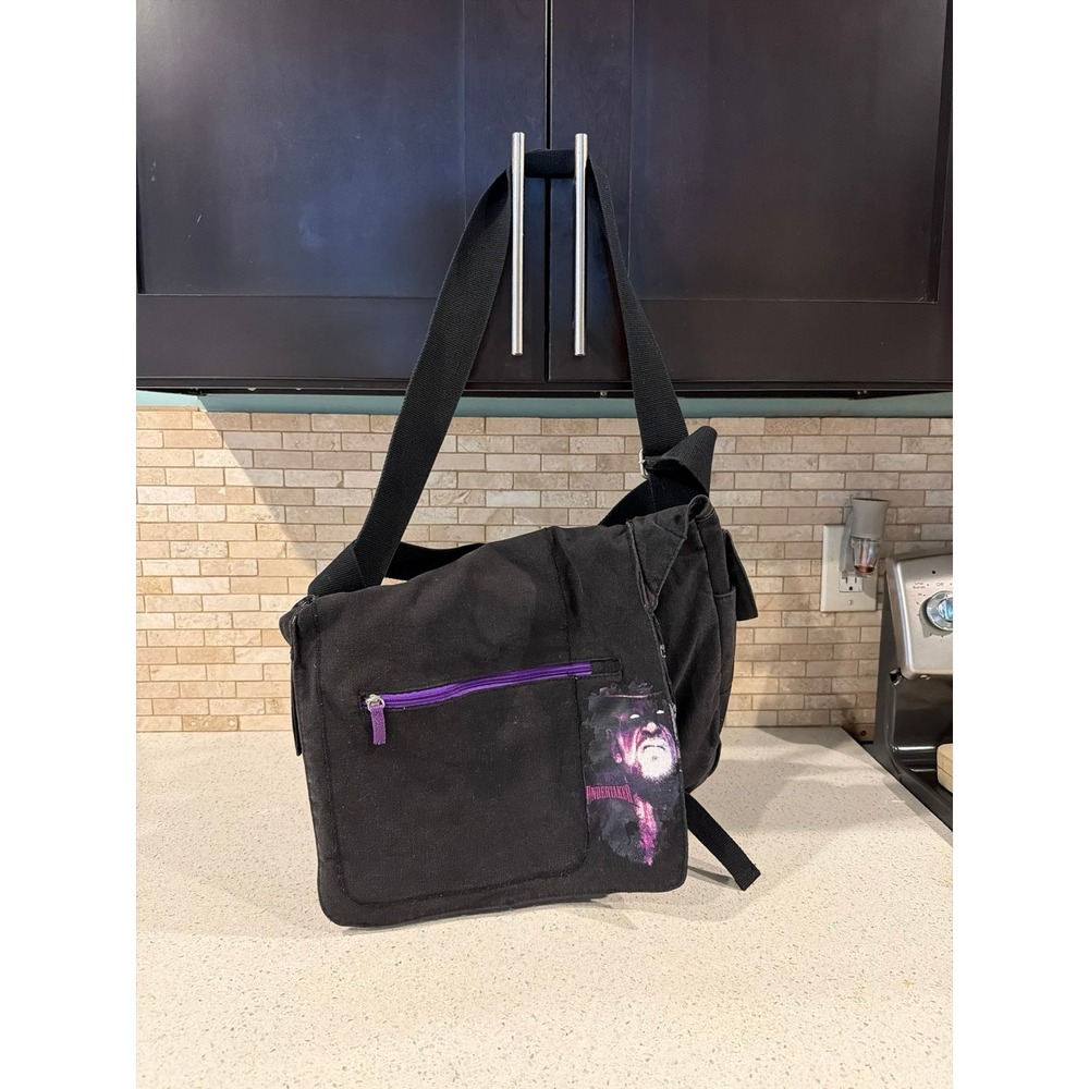 WWE Undertaker Messenger‎ Laptop Bag Purple Black